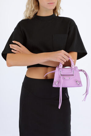 Neo Classic Mini Top Handle Bag in Pink BALENCIAGA